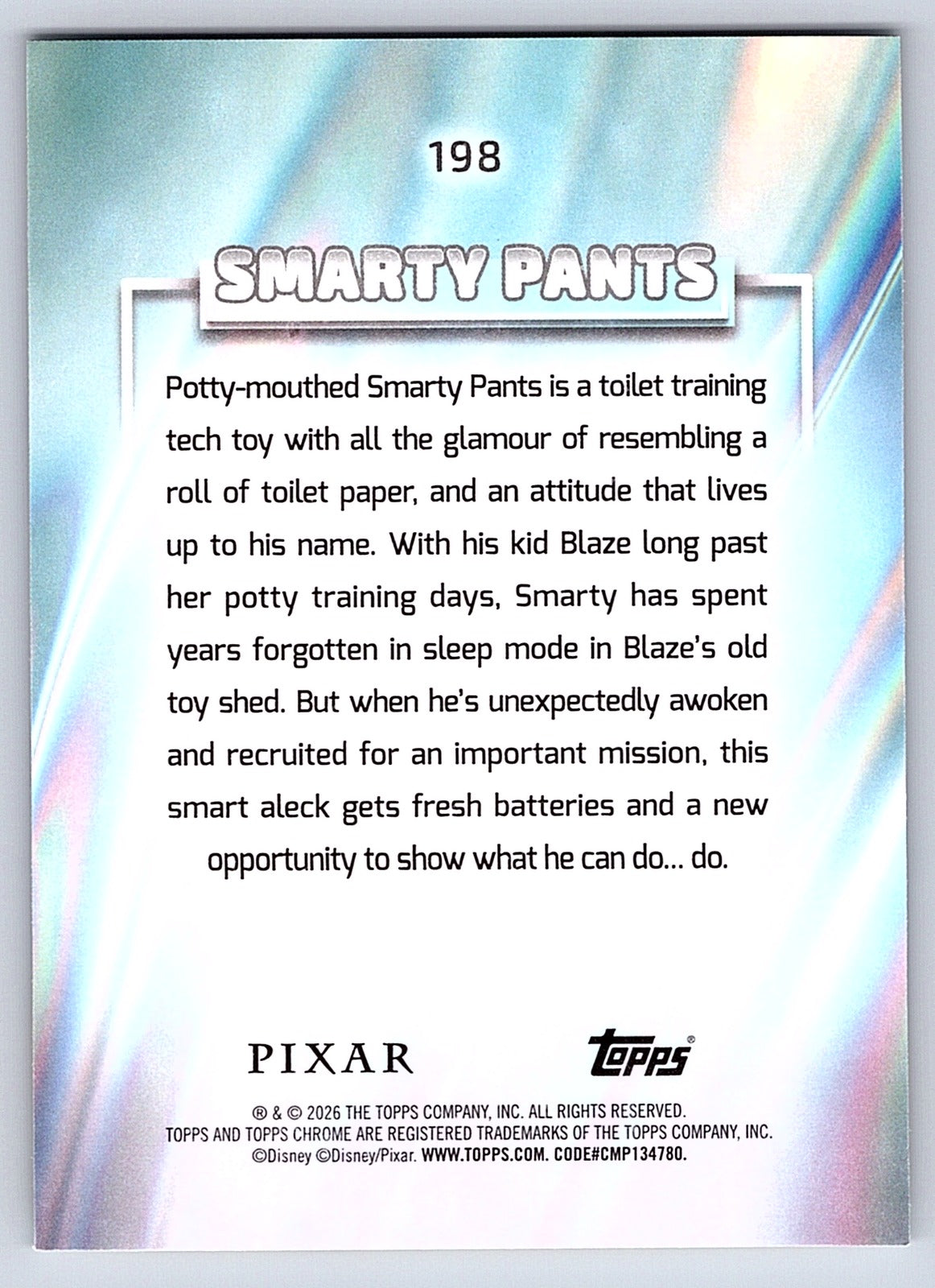 Smarty Pants #198 Base — Topps Chrome Disney