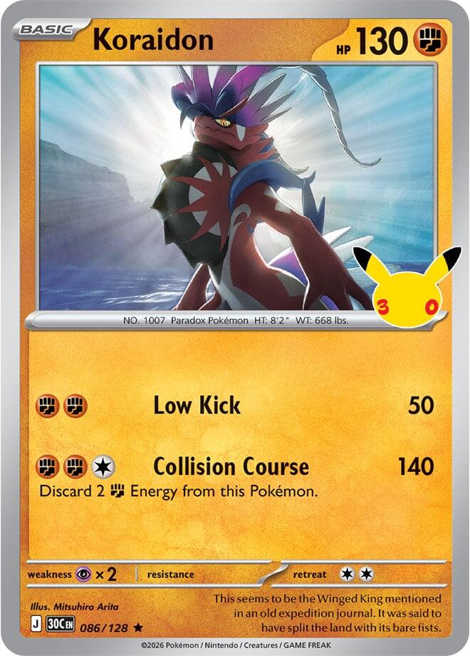 Koraidon 086/128 – ME: 30th Celebration