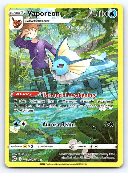 Vaporeon TG02/TG30 – SWSH09: Brilliant Stars Trainer Gallery