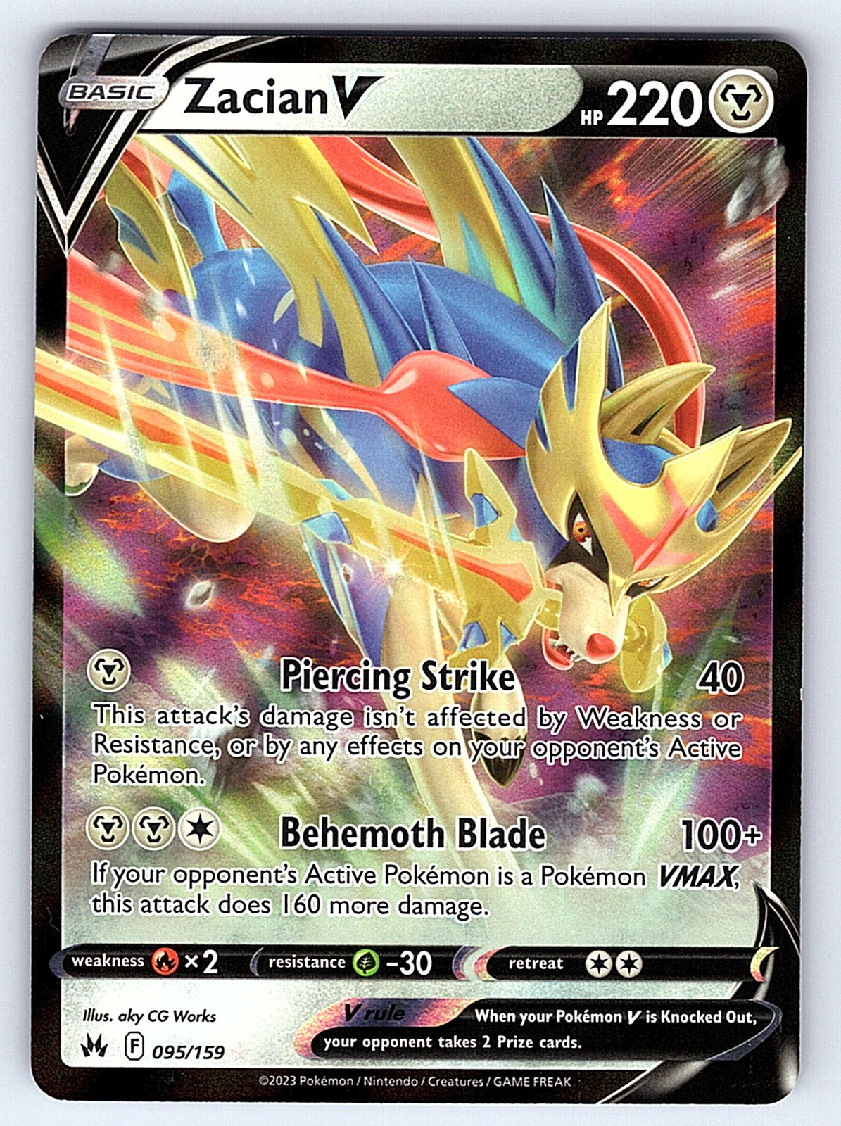 Zacian V 095/159 – SWSH: Crown Zenith