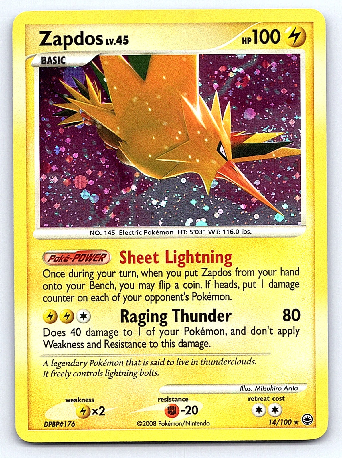 Zapdos 14/100 – Majestic Dawn