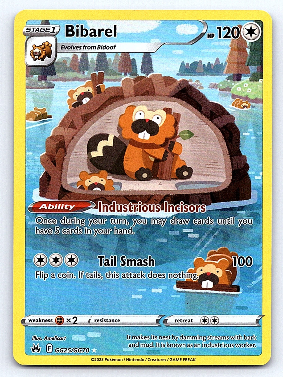 Bibarel GG25/GG70 – SWSH: Crown Zenith: Galarian Gallery