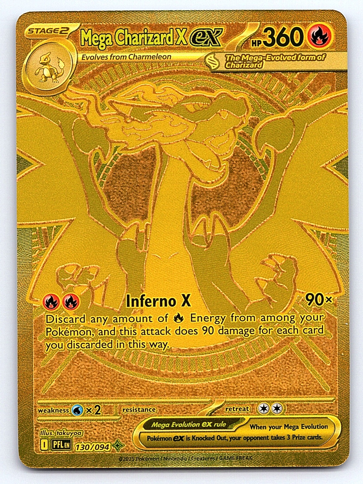 Mega Charizard X ex - 130/094 – ME02: Phantasmal Flames