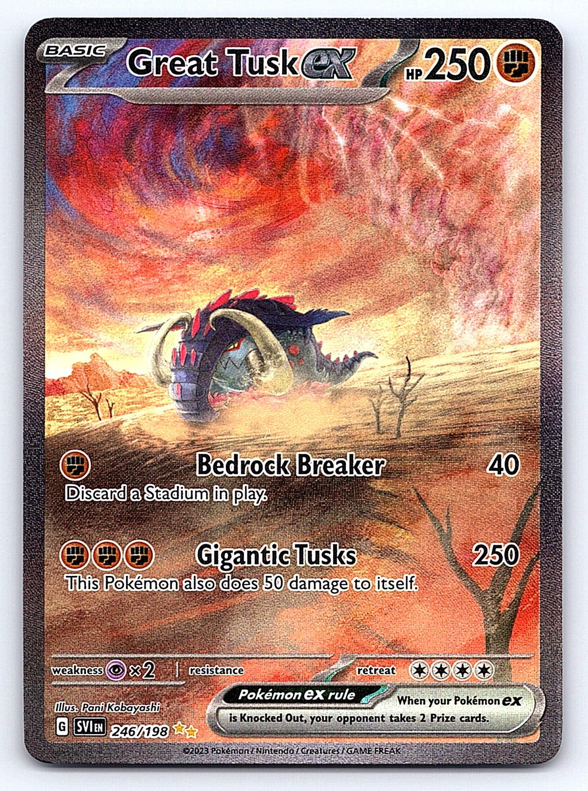 Great Tusk ex - 246/198 – SV01: Scarlet & Violet Base Set