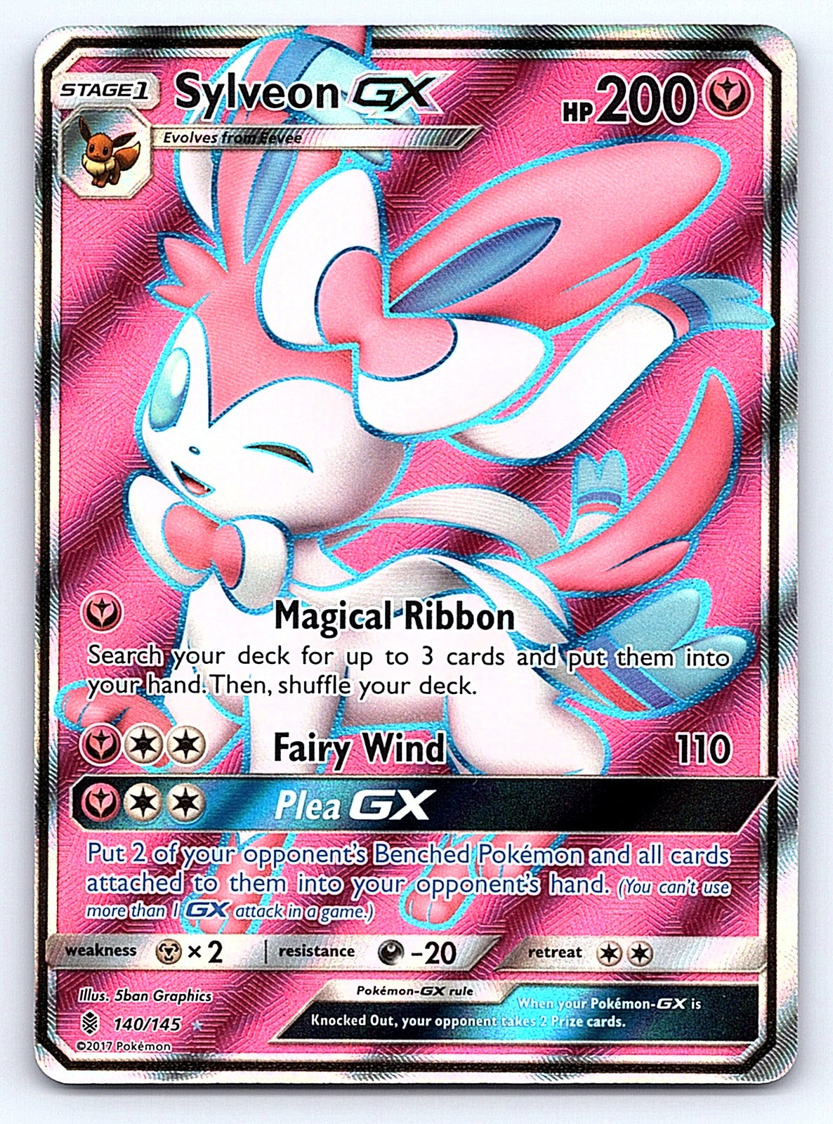 Sylveon GX (Full Art) 140/145 – SM - Guardians Rising