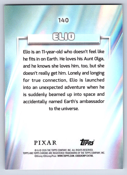 Elio #140 Base — Topps Chrome Disney