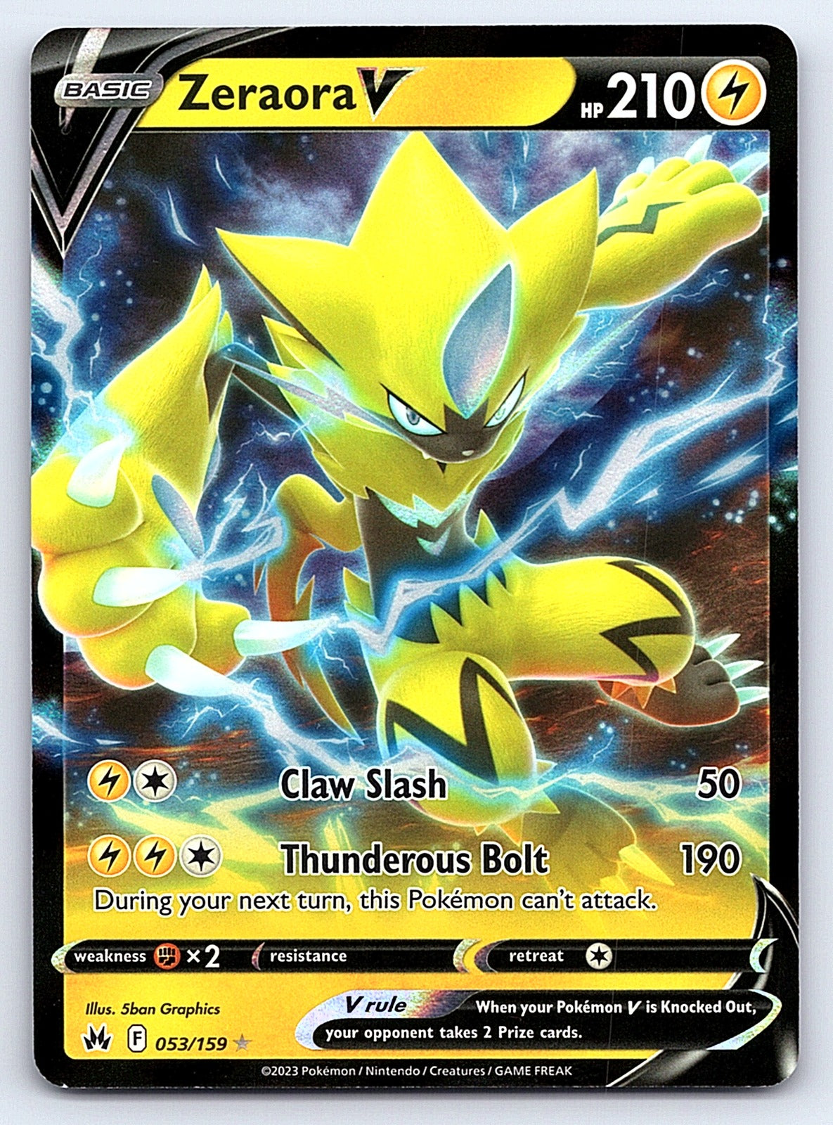 Zeraora V 053/159 – SWSH: Crown Zenith