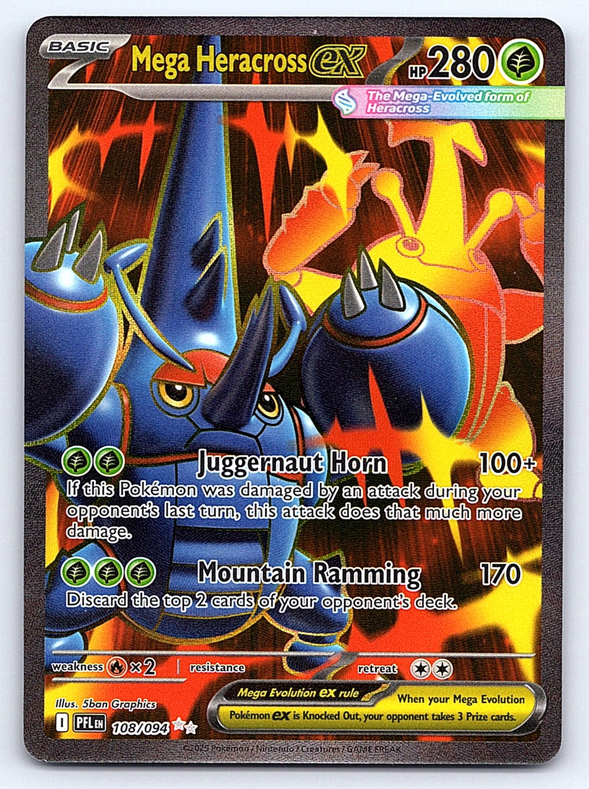 Mega Heracross ex 108/094 – ME02: Phantasmal Flames