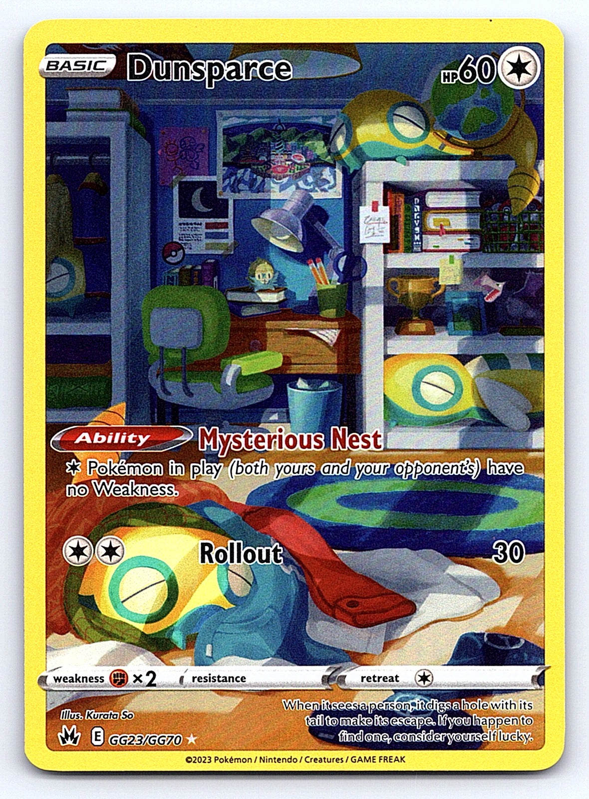 Dunsparce GG23/GG70 – SWSH: Crown Zenith: Galarian Gallery