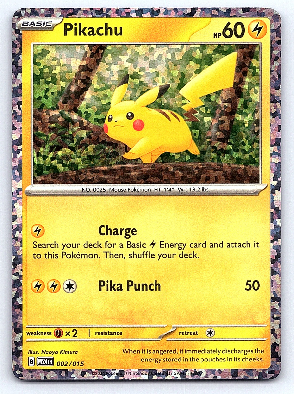 Pikachu 002/015 – McDonald's Promos 2024