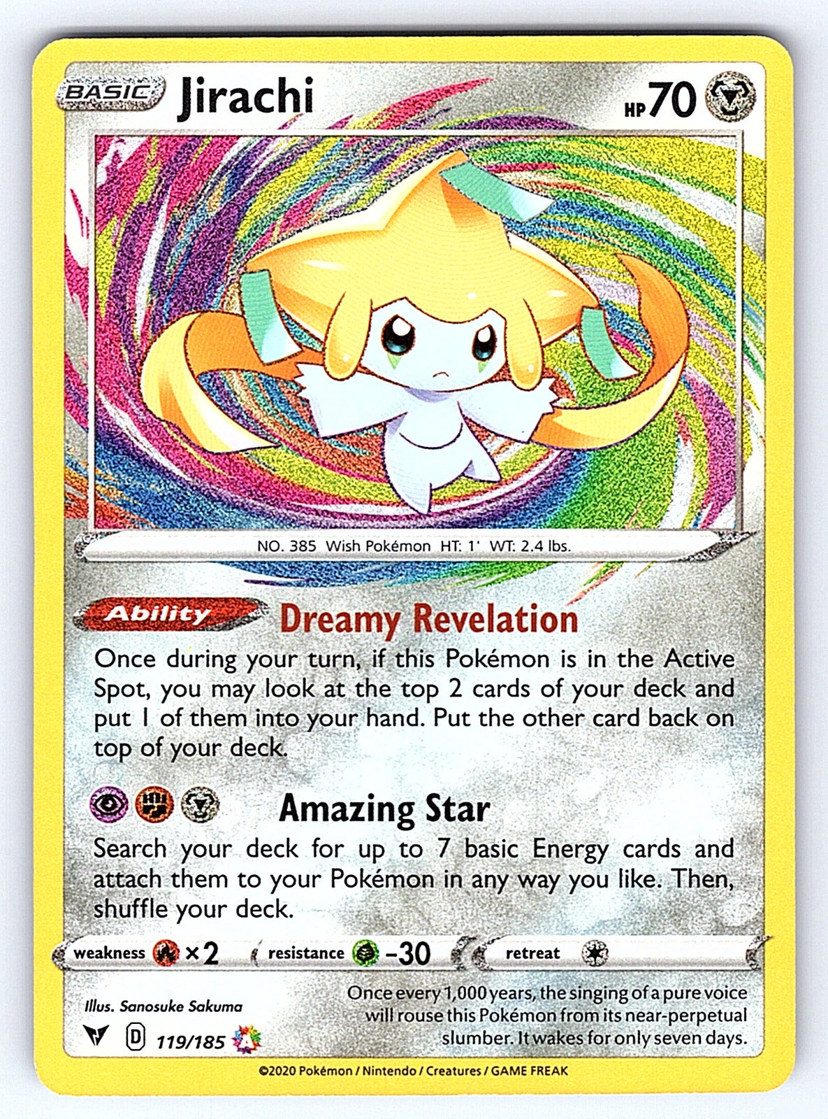 Jirachi 119/185 – SWSH04: Vivid Voltage