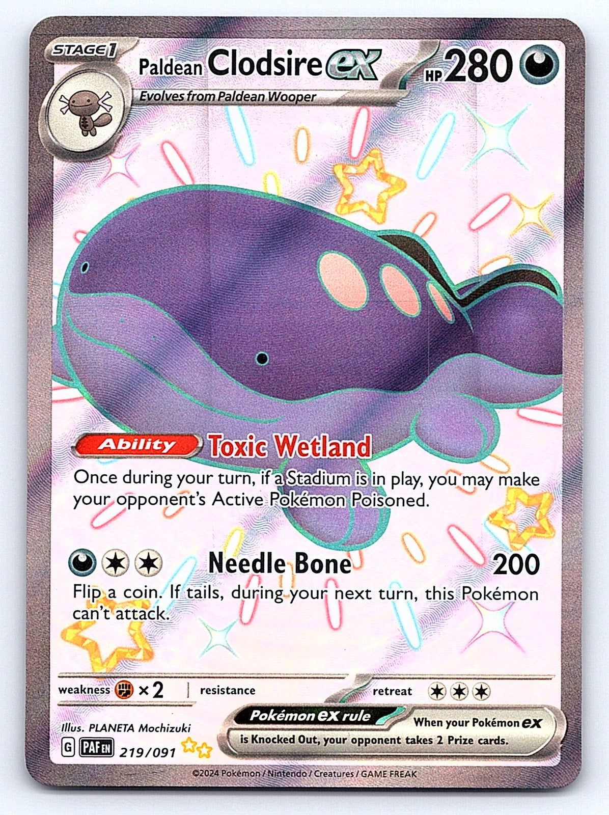 Paldean Clodsire ex 219/091 – SV: Paldean Fates