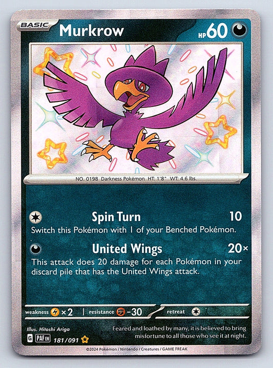 Murkrow 181/091 – SV: Paldean Fates