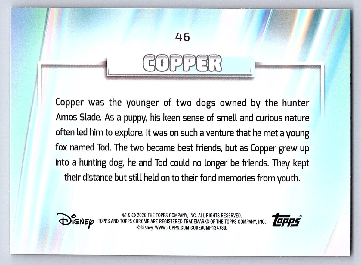 Copper #46 Base — Topps Chrome Disney