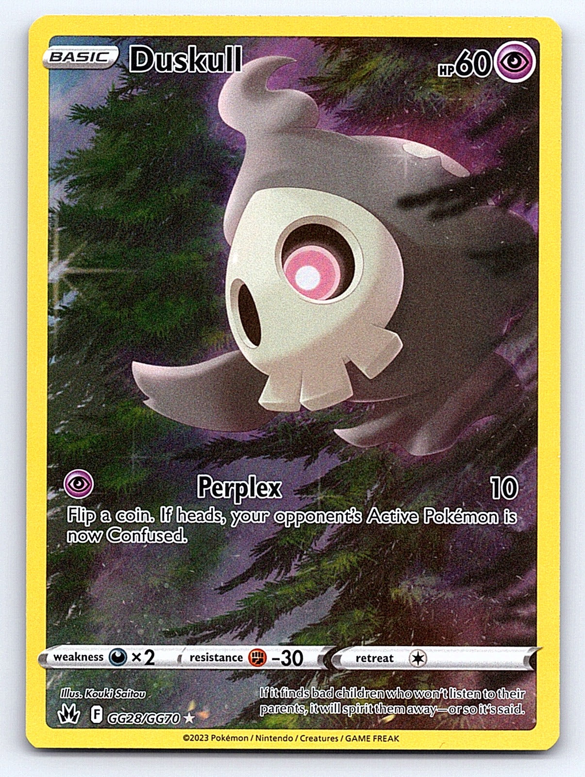 Duskull GG28/GG70 – SWSH: Crown Zenith: Galarian Gallery