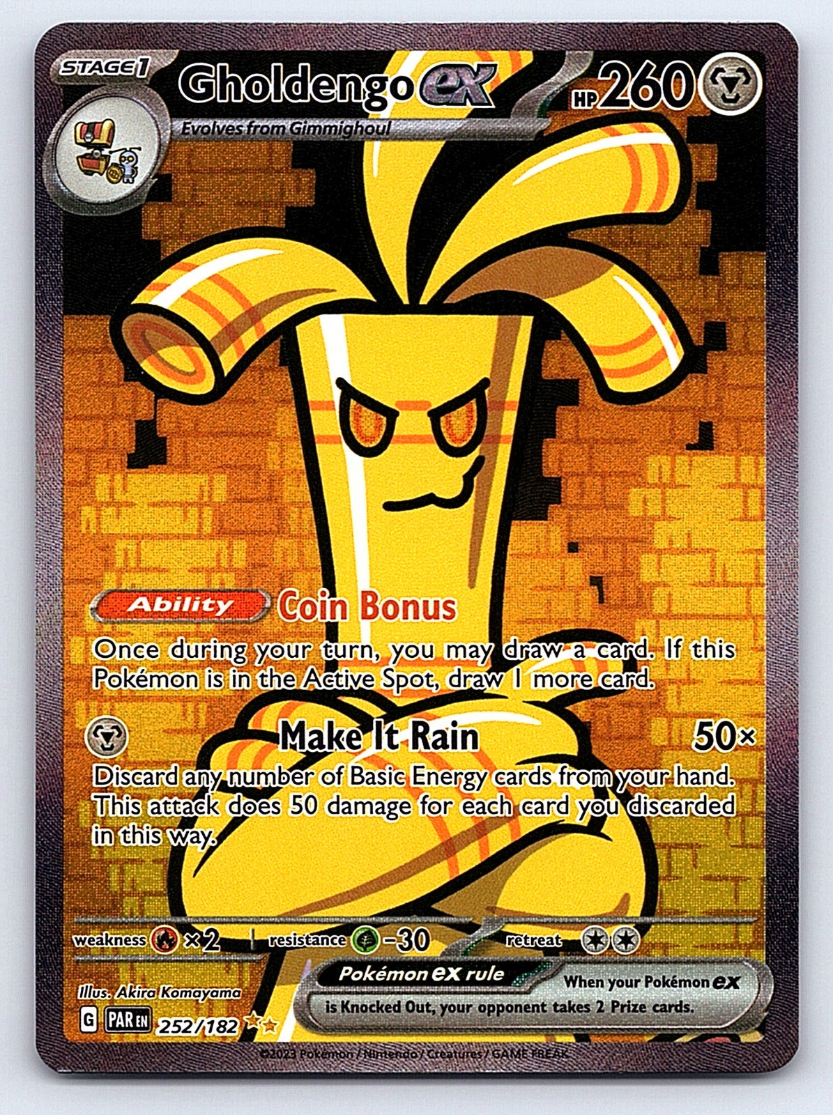 Gholdengo ex 252/182 – SV04: Paradox Rift
