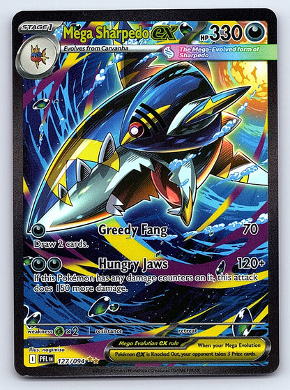Mega Sharpedo ex - 127/094 – ME02: Phantasmal Flames