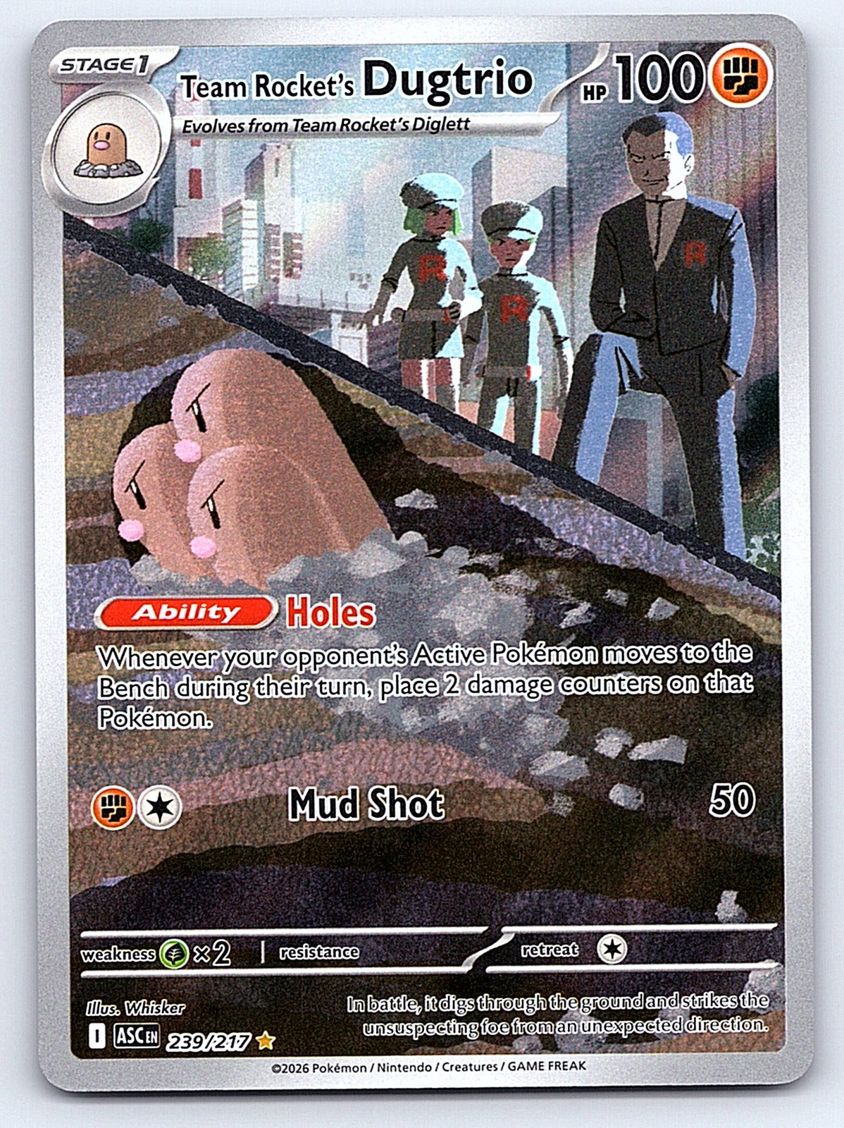 Team Rocket's Dugtrio 239/217 – ME: Ascended Heroes