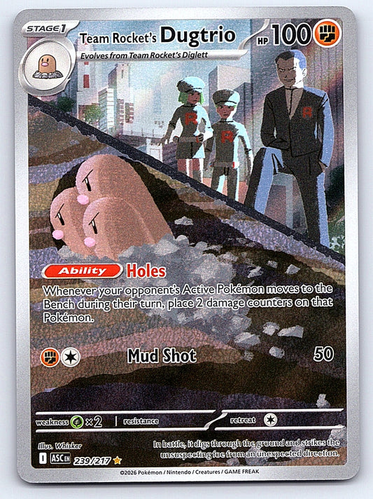 Team Rocket's Dugtrio 239/217 – ME: Ascended Heroes