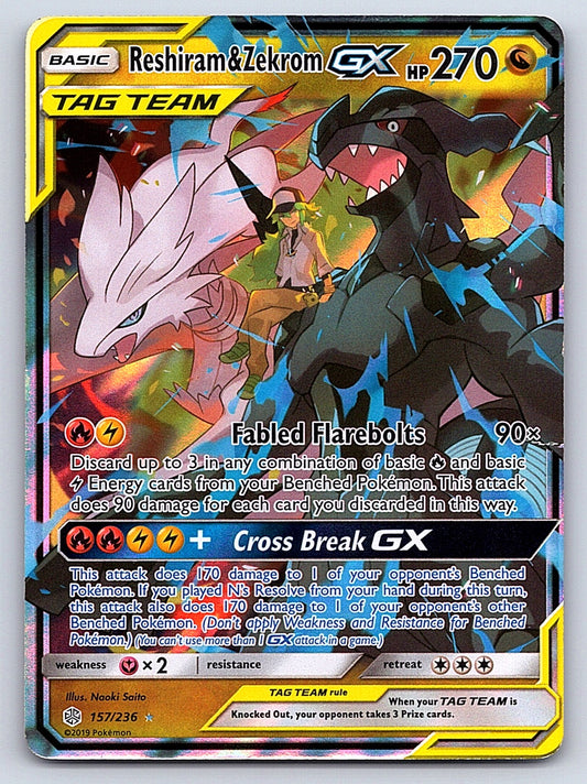 Reshiram & Zekrom GX 157/236 – SM - Cosmic Eclipse