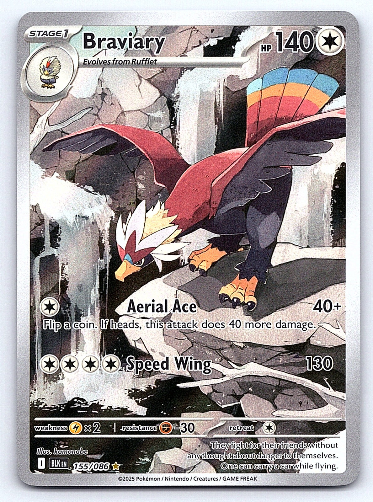 Braviary 155/086 – SV: Black Bolt