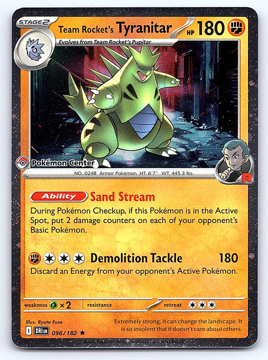 Team Rocket's Tyranitar 096/182 – SV10: Destined Rivals