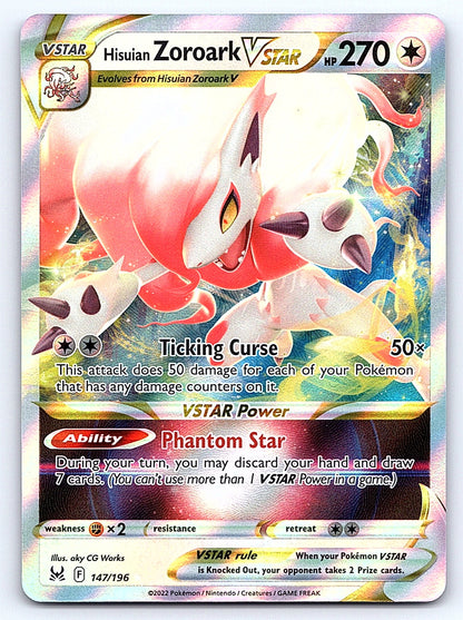 Hisuian Zoroark VSTAR 147/196 – SWSH11: Lost Origin