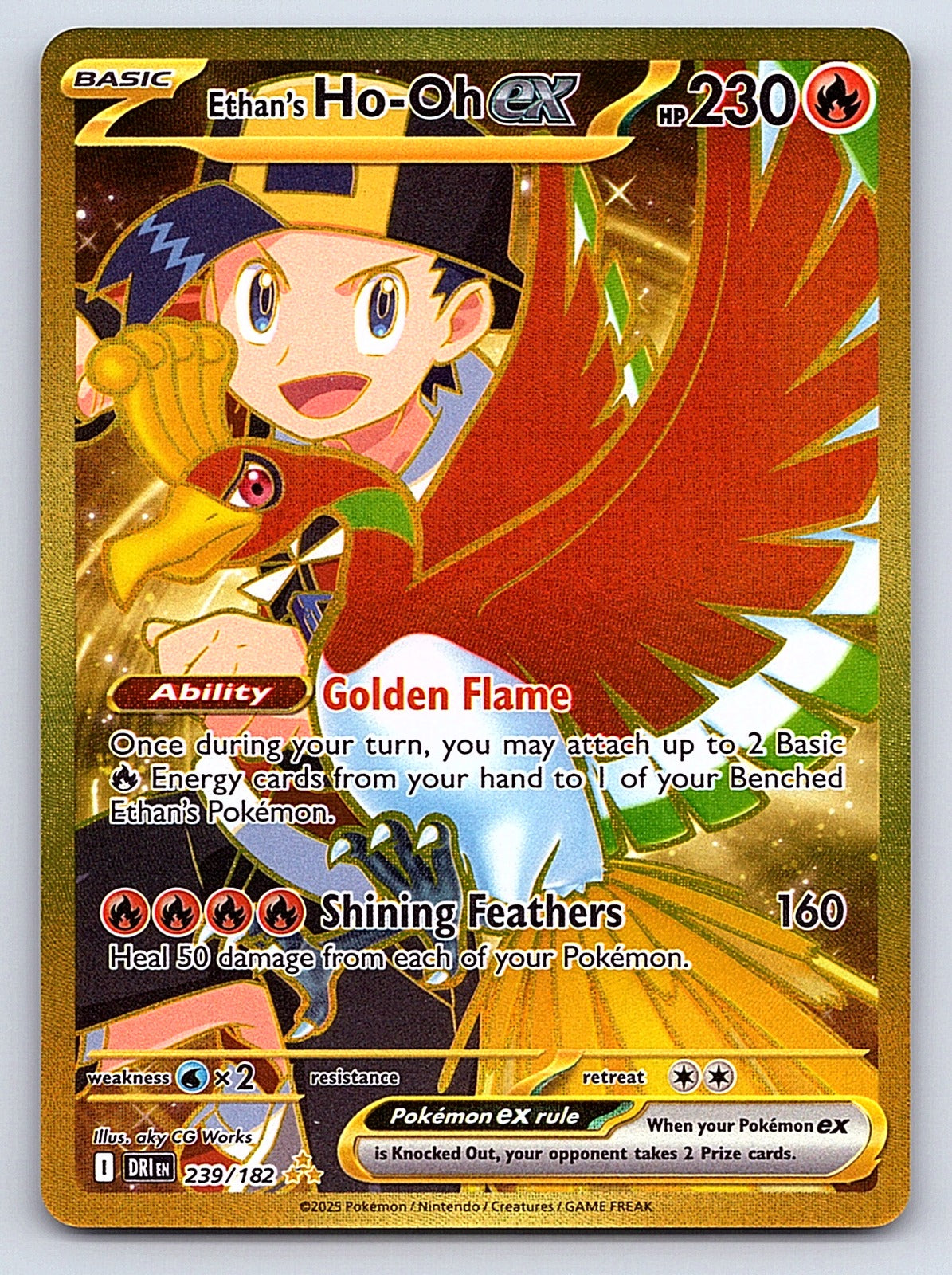 Ethan's Ho-Oh ex 239/182 – SV10: Destined Rivals