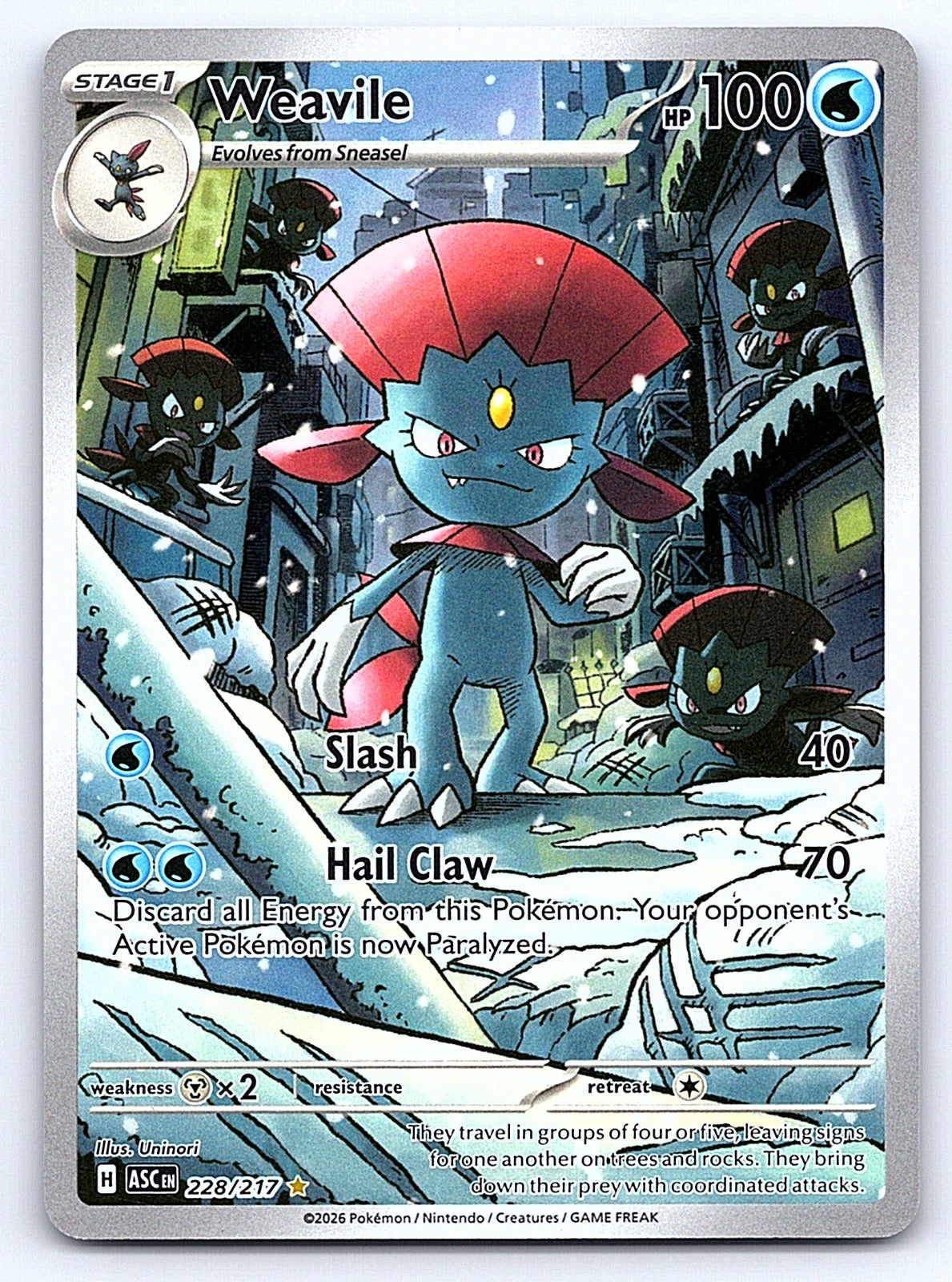 Weavile 228/217 – ME: Ascended Heroes