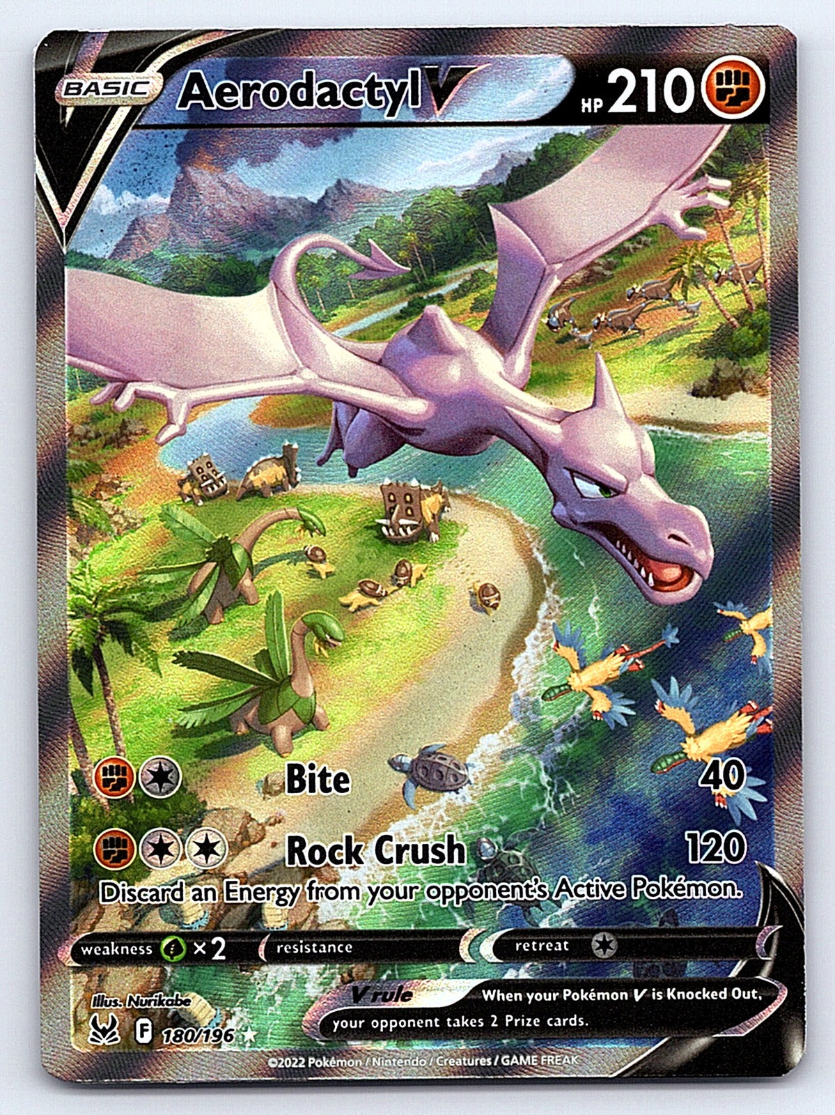 Aerodactyl V (Alternate Full Art) 180/196 – SWSH11: Lost Origin