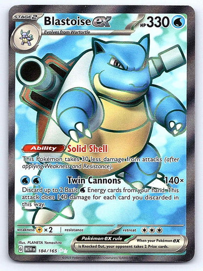 Blastoise ex 184/165 – SV: Scarlet & Violet 151