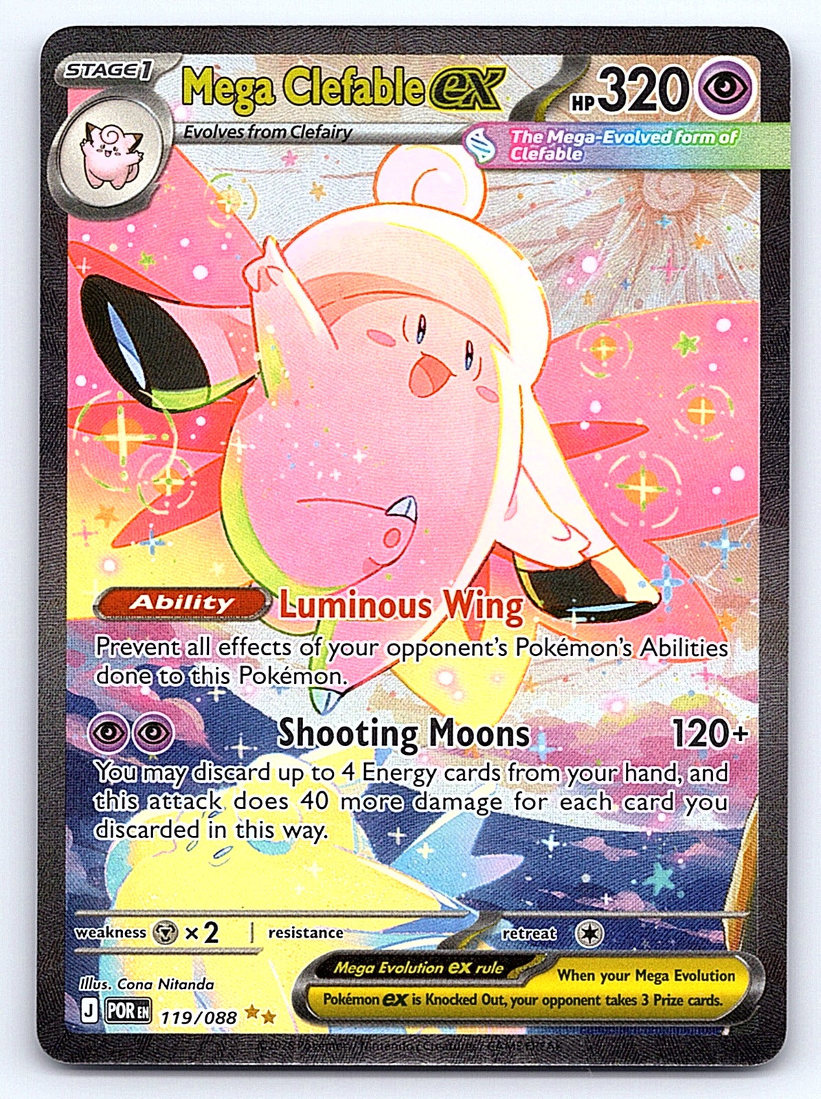 Mega Clefable ex 119/088 – ME03: Perfect Order