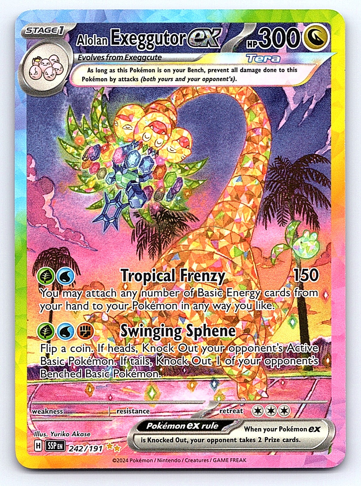 Alolan Exeggutor ex 242/191 – SV08: Surging Sparks