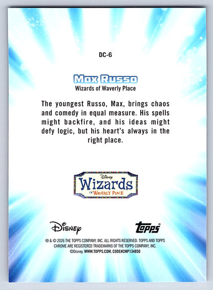 Max Russo #DC 6 Disney Channel Throwback — Topps Chrome Disney Disney Channel Th