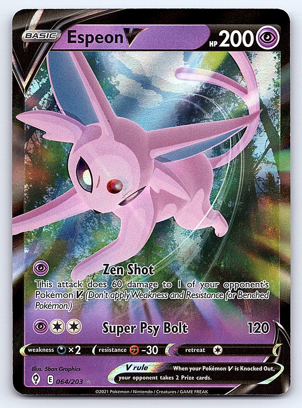 Espeon V 064/203 – SWSH07: Evolving Skies