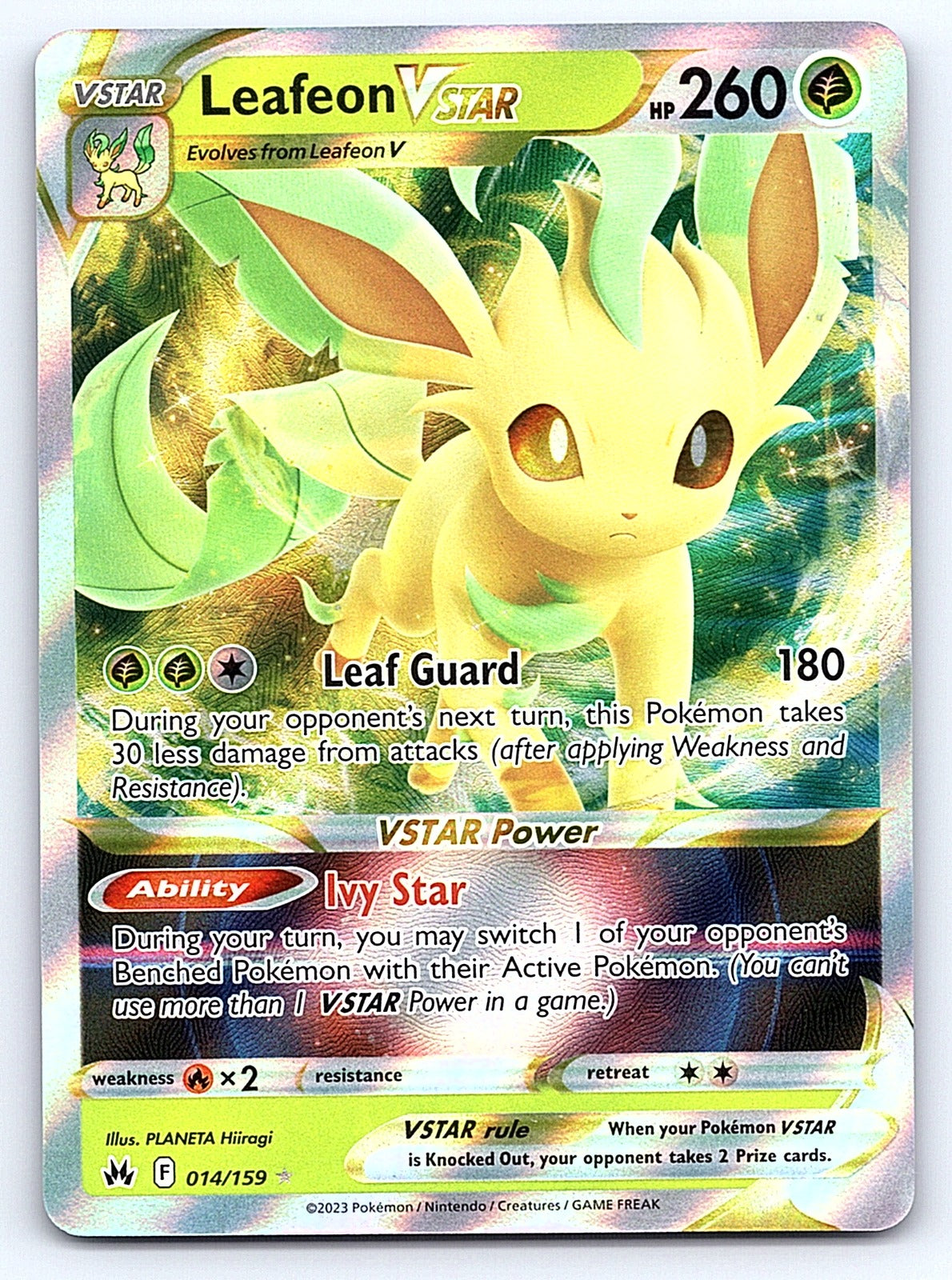 Leafeon VSTAR 014/159 – SWSH: Crown Zenith