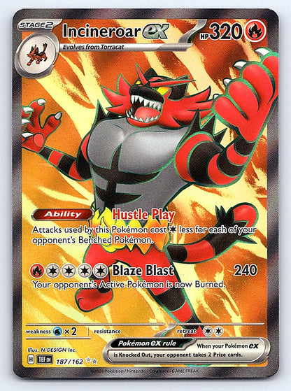 Incineroar ex - 187/162 – SV05: Temporal Forces