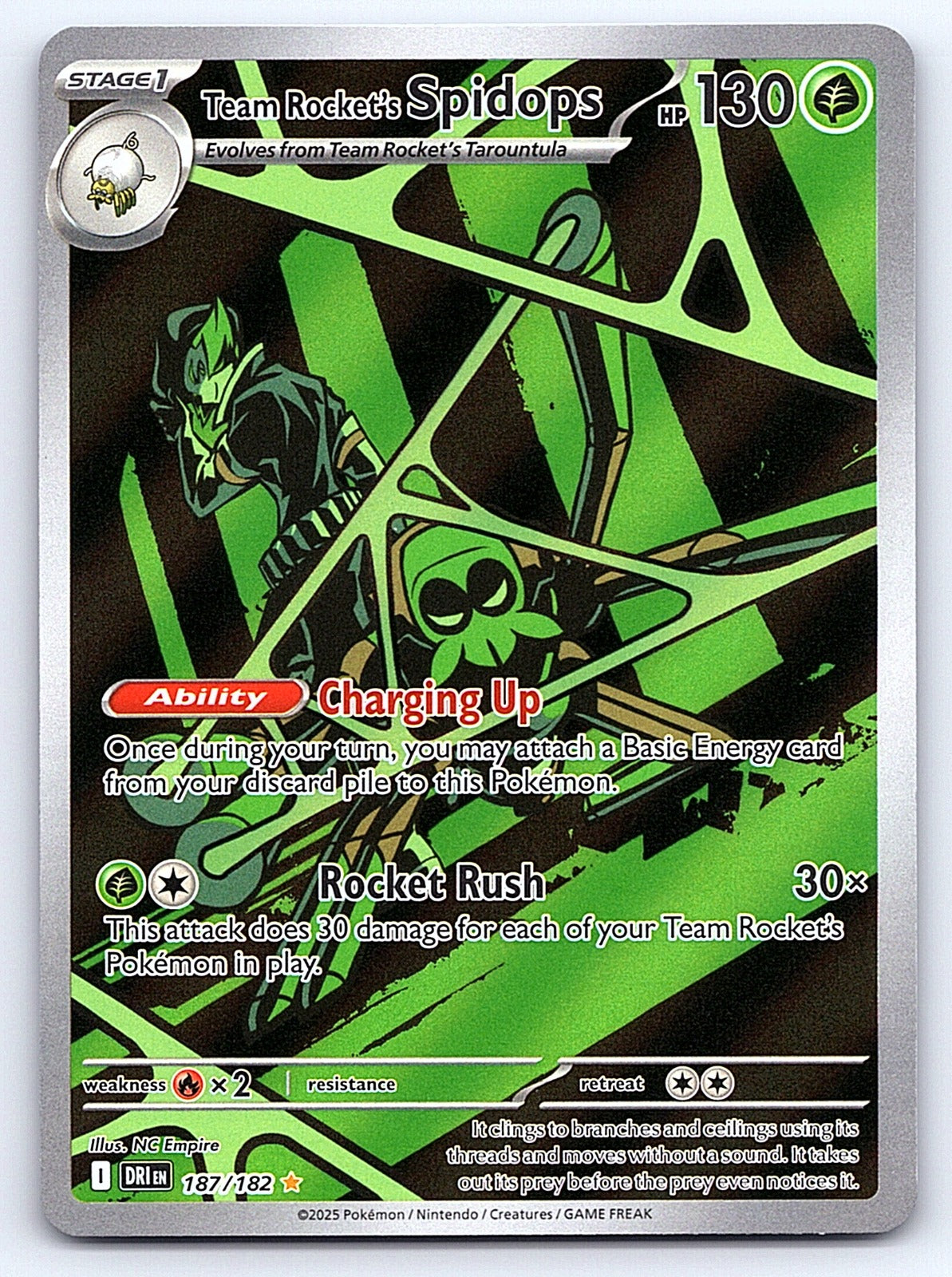 Team Rocket's Spidops 187/182 – SV10: Destined Rivals