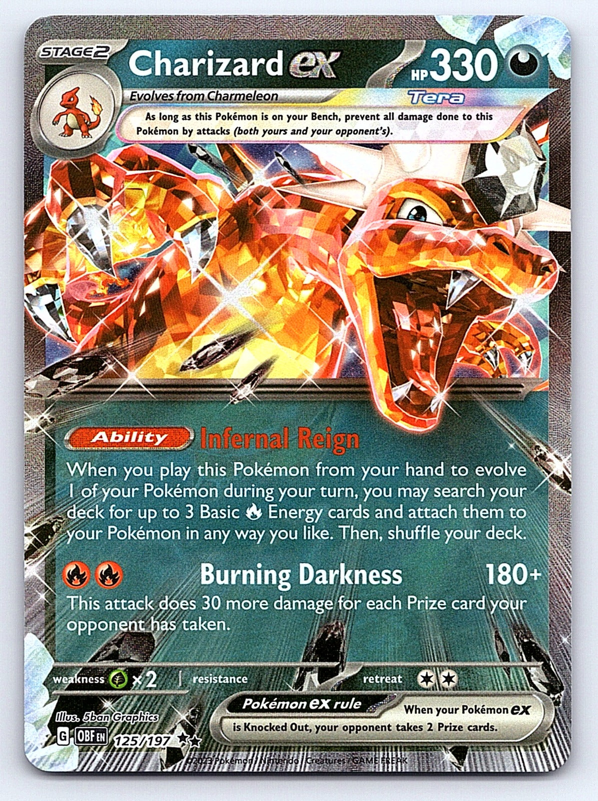 Charizard ex - 125/197 – SV03: Obsidian Flames