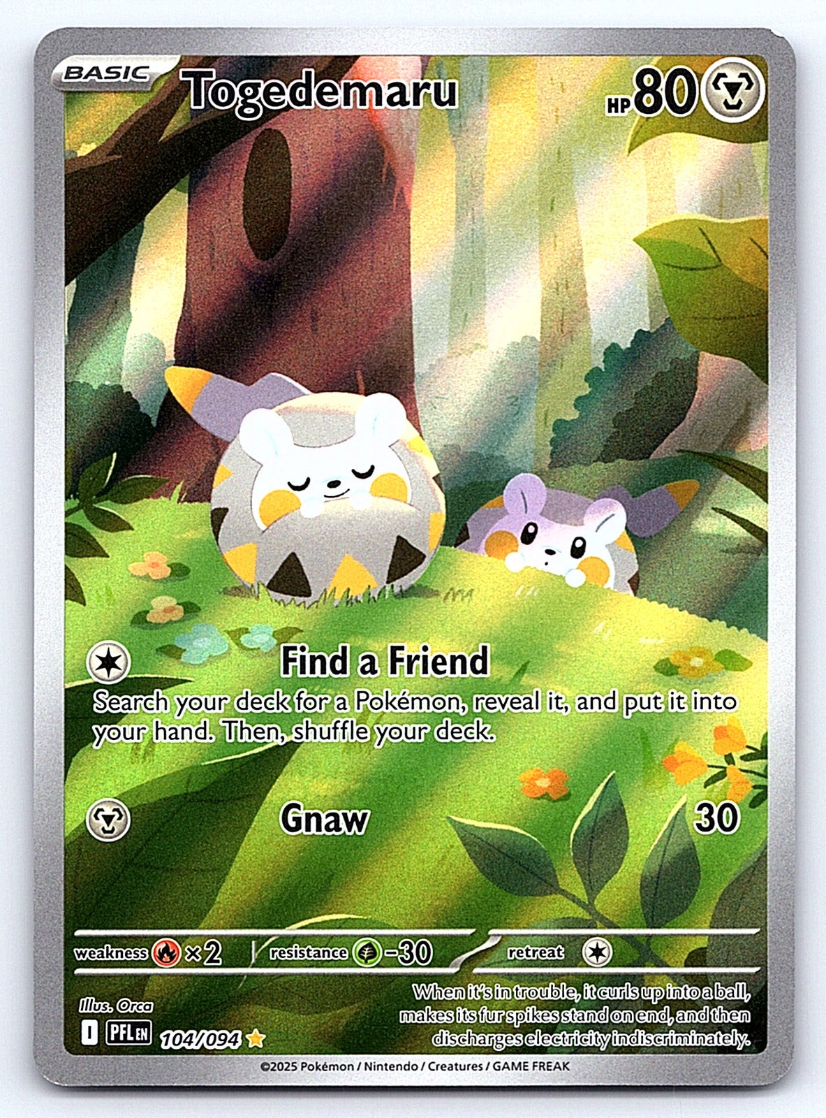 Togedemaru 104/094 – ME02: Phantasmal Flames