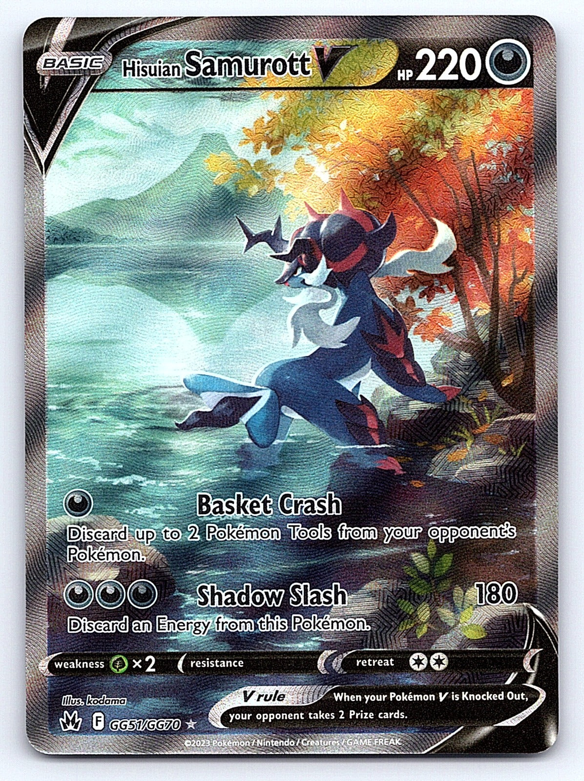 Hisuian Samurott V GG51/GG70 – SWSH: Crown Zenith: Galarian Gallery