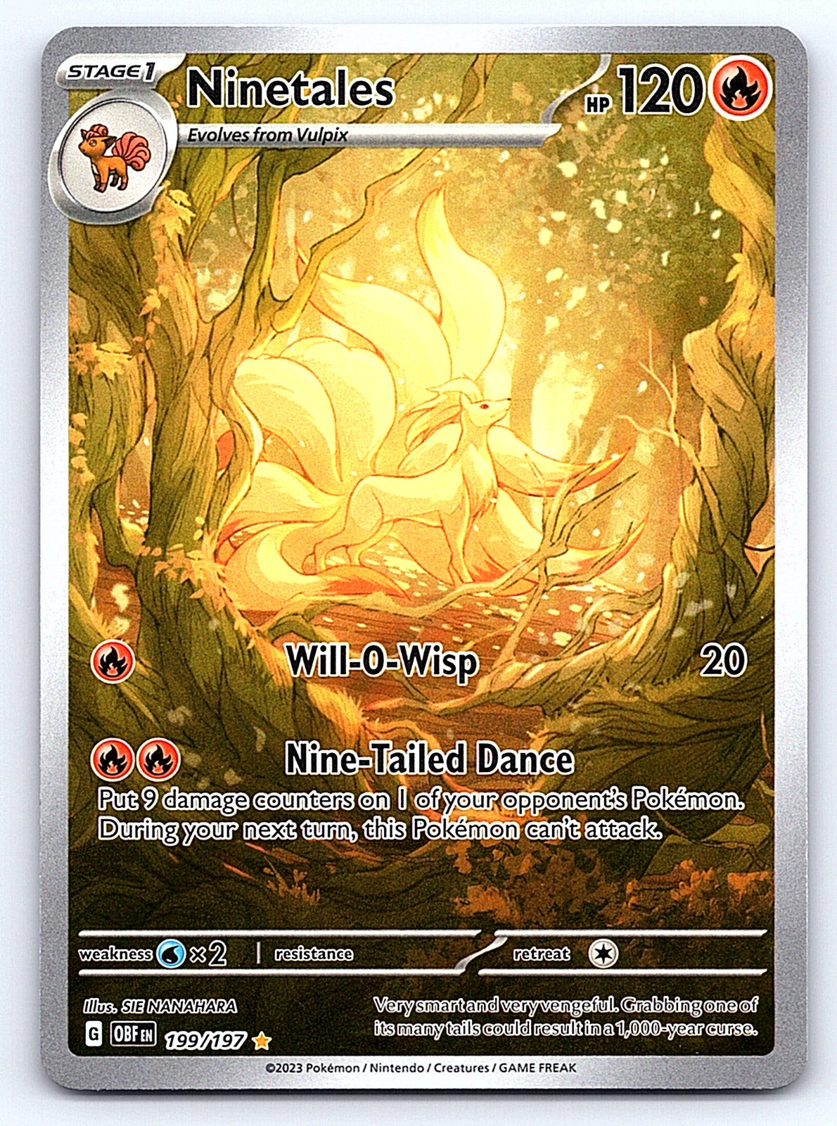 Ninetales 199/197 – SV03: Obsidian Flames