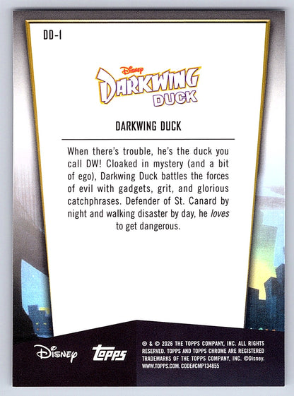 Darkwing Duck #DD 1 Darkwing Duck 35th Anniversary — Topps Chrome Disney Darkwin