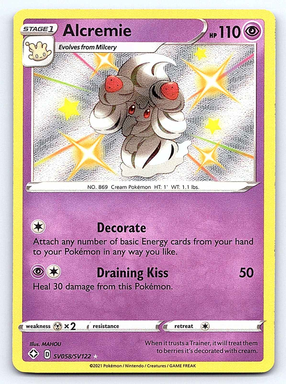 Alcremie SV058/SV122 – Shining Fates: Shiny Vault