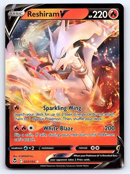 Reshiram V 024/195 – SWSH12: Silver Tempest