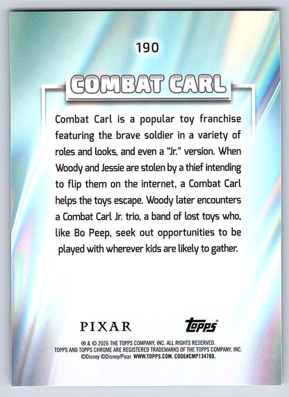 Combat Carl #190 Base — Topps Chrome Disney
