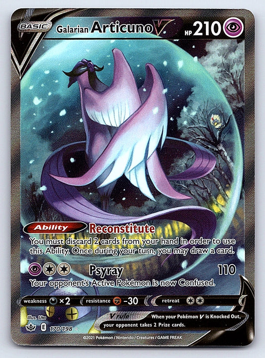 Galarian Articuno V (Alternate Full Art) 170/198 – SWSH06: Chilling Reign