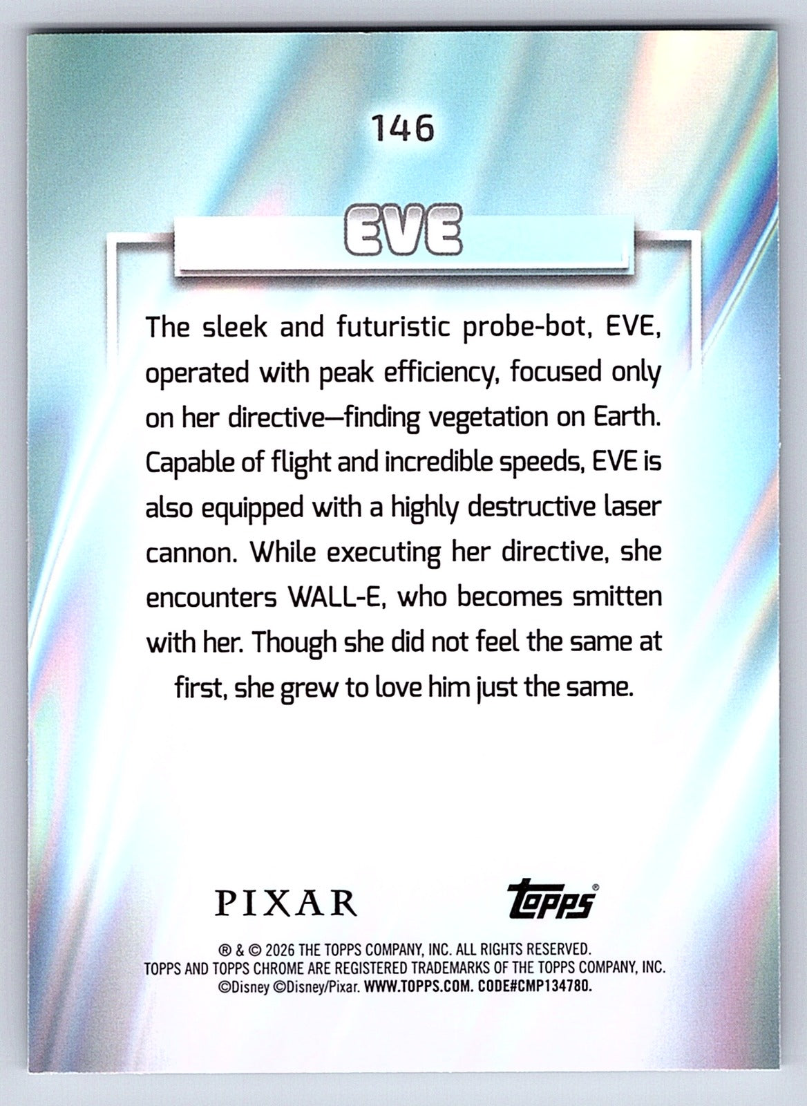 EVE #146 Raywave Refractor — Topps Chrome Disney Raywave Refractor