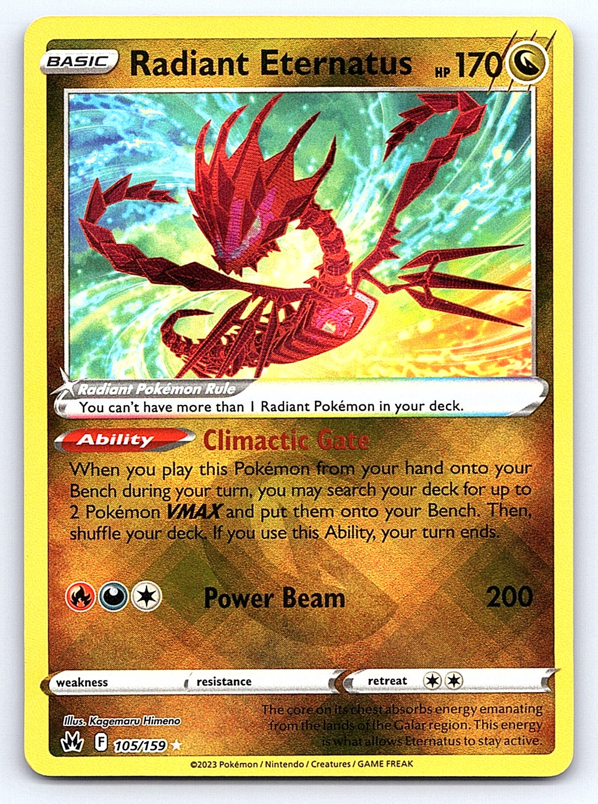 Radiant Eternatus 105/159 – SWSH: Crown Zenith