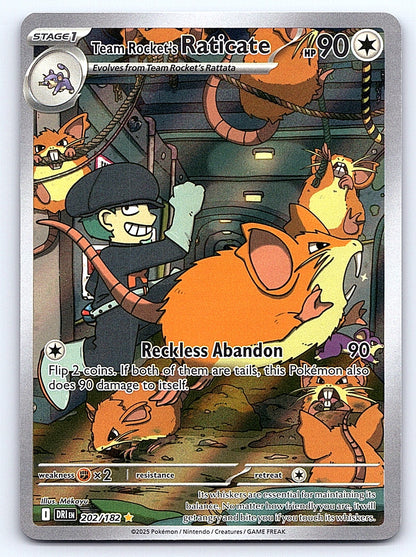 Team Rocket's Raticate 202/182 – SV10: Destined Rivals